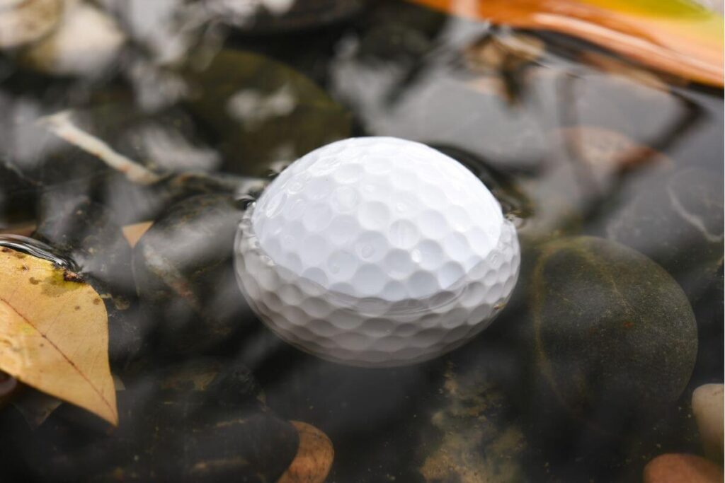 do golf balls float or sink