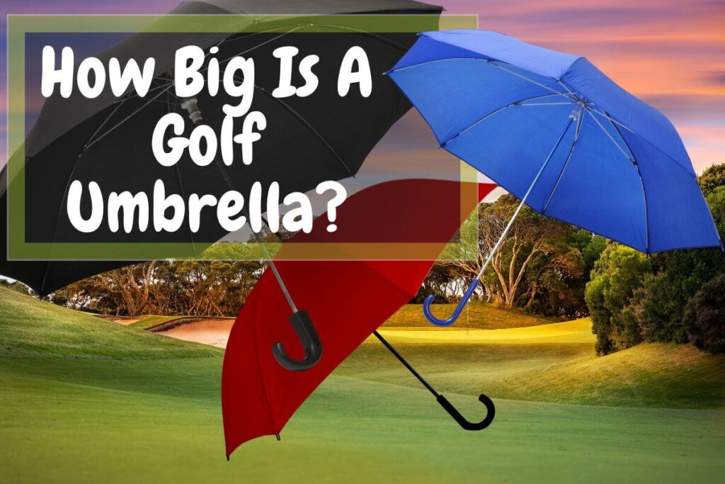 how big is a golf umbrella